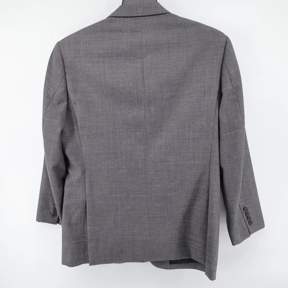 J. Crew Thompson 100% Wool 2-Piece‎ Suit Grey Mens 42R 34x28